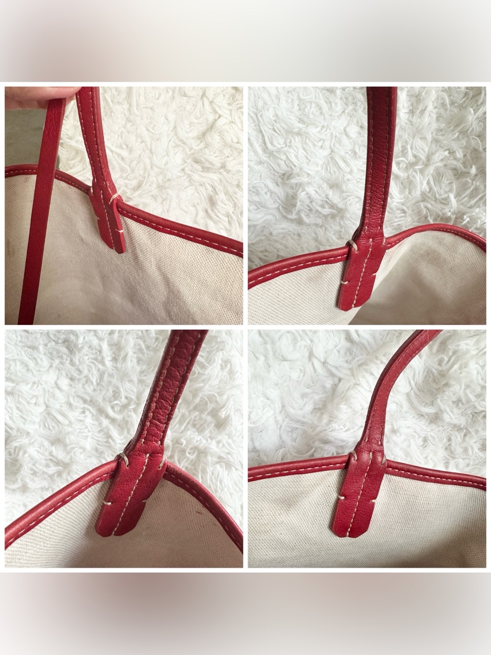 Goyard Saint Louie PM Tote Bag in Red Color - Picture 6 of 12